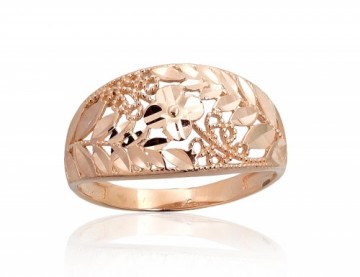 Золотое кольцо #1101019(Au-R), Красное Золото 585°, Размер: 18.5, 2.16 гр.