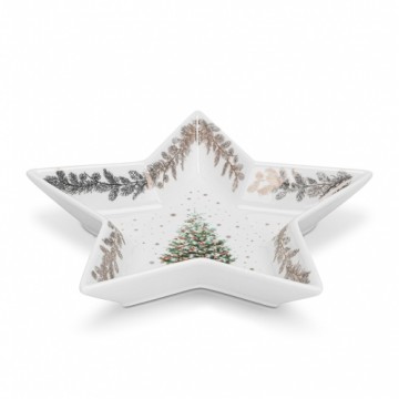 Fissman Servēšanas trauks zvaigznes formā 19 cm Christmas (porcelāns)