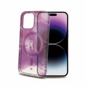 Pārvietojams Pārsegs Celly iPhone 15 Pro Max Violets Caurspīdīgs