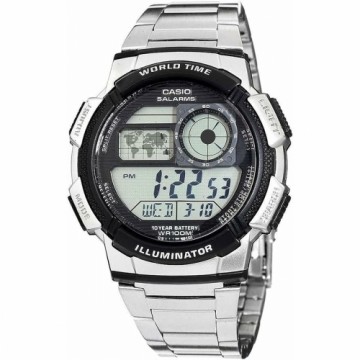 Часы унисекс Casio AE-1000WD-1AVEF Цифровой Акрил Чёрный Серый Серебристый (Ø 45 mm)