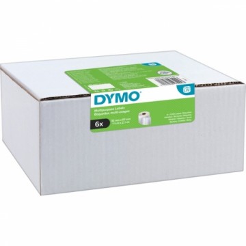 Dymo LabelWriter ORIGINAL Vielzwecketiketten 32x57mm, 6 Rollen mit je 1000 Etiketten