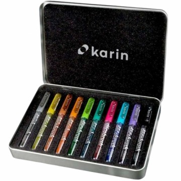 Flomasteru Komplekts Karin decoBrush Metallic 10 Daudzums Daudzkrāsains