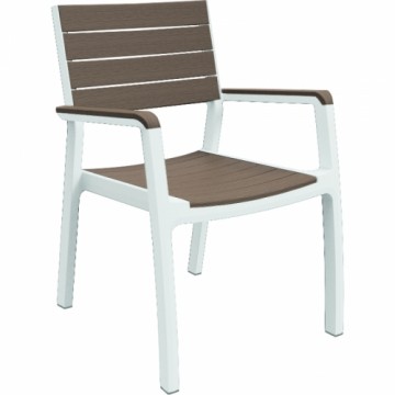 Keter Dārza krēsls Harmony Armchair balts/bēšīgi brūns
