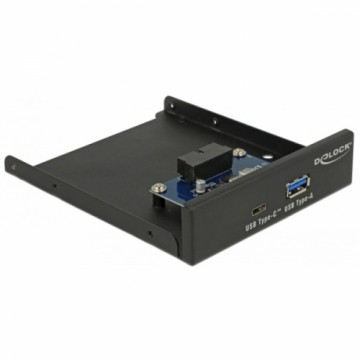 Delock 3.5" USB 3.1 Gen 1 Front Panel 1x USB Type-C + 1x USB Typ-A, Frontpanel