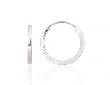 Серебряные серьги-кольца #2203982, Серебро 925°, 2 гр.