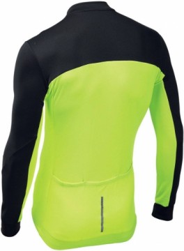 Velos krekls Northwave Force 2 L/S Full Zip black-yellow fluo-XXL