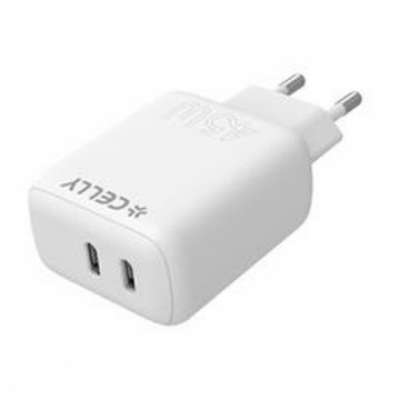 Сетевое зарядное устройство Celly TC2USBC45WWH Белый 45 W