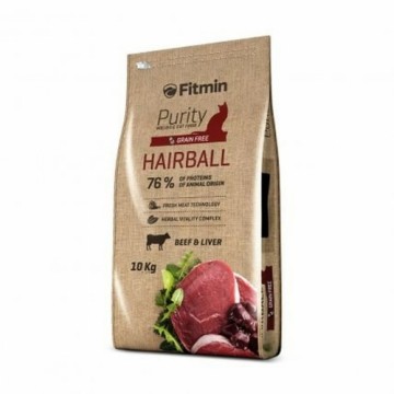 Корм для котов Fitmin Purity Hairball Для взрослых Говядина 10 kg