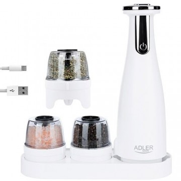 Adler AD 4449W Electric Salt and Pepper Grinder - USB