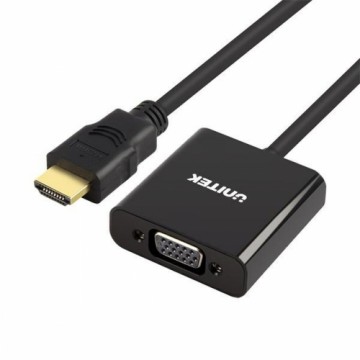 Адаптер HDMI—VGA с аудио Unitek Y-6333 Чёрный