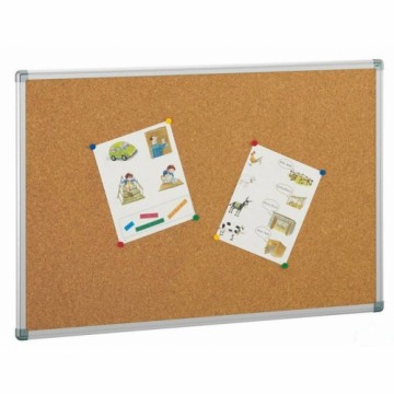 Cork board Faibo Brown Silver 100 x 200 cm