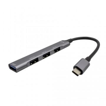 USB-разветвитель i-Tec C31HUBMETALMINI4 Металлический