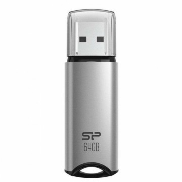 USB Zibatmiņa Silicon Power Marvel M02 Sudrabains 64 GB