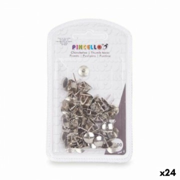 Pincello Кнопки Серебристый Металл (24 штук)