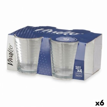 Vivalto Набор стаканов Лучи Прозрачный Cтекло 360 ml (6 штук)