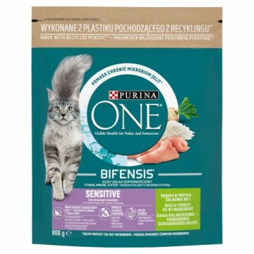 Kaķu barība Purina One Bifensis Adult Sensitive Pieaugušais Turcija 800 g