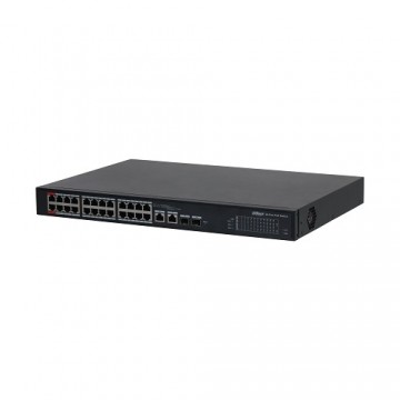 Dahua PoE switch 100Mbps 24portu+2G uplink S4101-24ET2GF-360-C