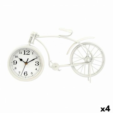 Gift Decor Настольные часы Велосипед Белый Металл 38 x 20 x 4 cm (4 штук)