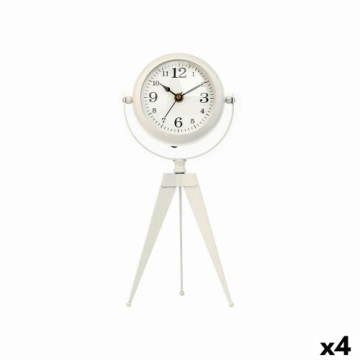 Gift Decor Настольные часы Трипод Белый Металл 12 x 30 x 12 cm (4 штук)