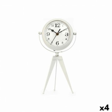 Gift Decor Настольные часы Трипод Белый Металл 14 x 30 x 11 cm (4 штук)