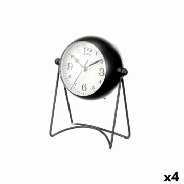 Gift Decor Настольные часы Чёрный Металл 15,5 x 20 x 11 cm (4 штук)
