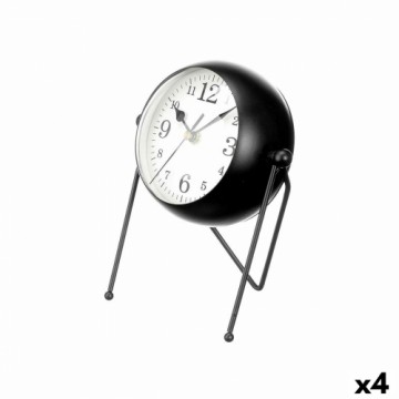 Gift Decor Настольные часы Чёрный Металл 18 x 21 x 12 cm (4 штук)