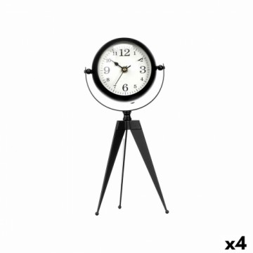 Gift Decor Настольные часы Трипод Чёрный Металл 12 x 30 x 12 cm (4 штук)