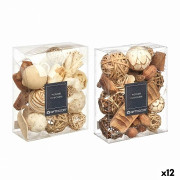 Gift Decor Decorative Potpourri Balts Brūns 16 x 21 x 7 cm (12 gb.)