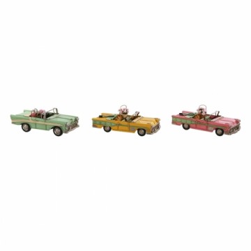 Decorative Figure Home ESPRIT Car Yellow Pink Vintage 26 x 11 x 9 cm (3 Units)