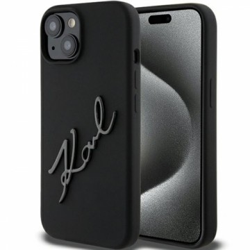 Karl Lagerfeld KLHCP15SSKSBMCK iPhone 15 6.1" czarny|black hardcase Silicone Karl Script