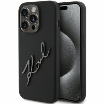 Karl Lagerfeld KLHCP15LSKSBMCK iPhone 15 Pro 6.1" czarny|black hardcase Silicone Karl Script