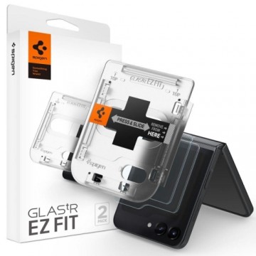 Samsung TEMPERED GLASS Spigen GLAS.TR &quot;EZ FIT&quot; 2-PACK GALAXY Z Flip 5 CLEAR