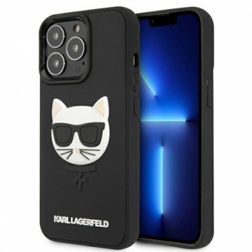 Apple Karl Lagerfeld KLHCP13XCH3DBK 13 Pro Max 6,7" czarny|black hardcase 3D Rubber Choupette