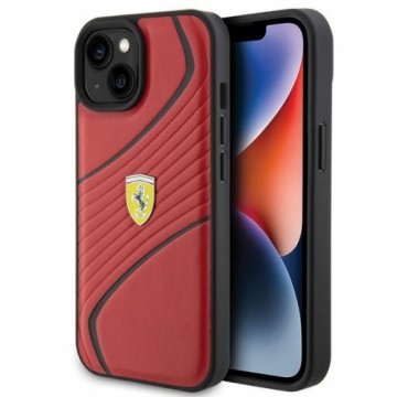 Ferrari FEHCP15SPTWR iPhone 15 6.1" czerwony|red hardcase Twist Metal Logo