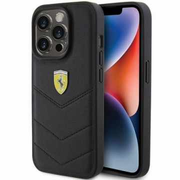 Ferrari FEHCP15LRDUK iPhone 15 Pro 6.1" czarny|black hardcase Quilted Metal Logo