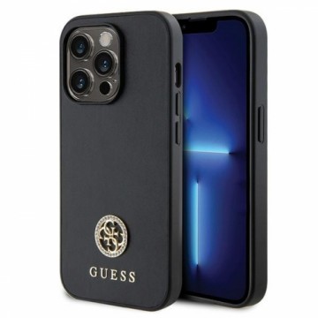 Guess GUHCP14LPS4DGPK iPhone 14 Pro 6.1" czarny|black hardcase Strass Metal Logo