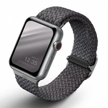 UNIQ pasek Aspen Apple Watch 40|38|41mm Series 4|5|6|7|8|SE|SE2 Braided szary|granite grey