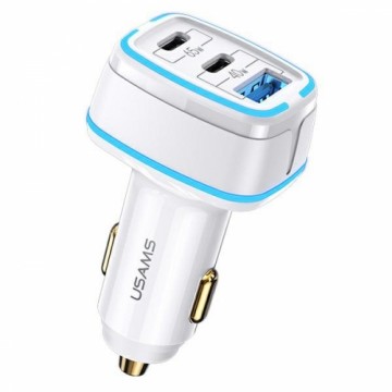 USAMS Ład. sam. 2xUSB-C+1xUSB C24 105W Fast Charge biały|white CC141TC02 (US-CC141)