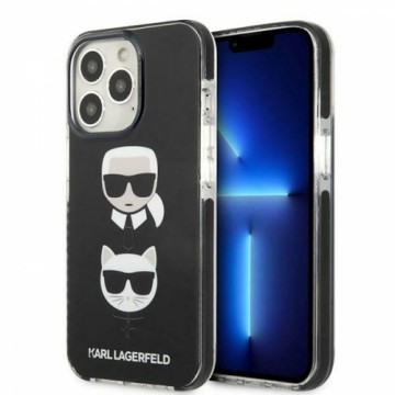 Karl Lagerfeld KLHCP13LTPE2TK iPhone 13 Pro | 13 6,1" hardcase czarny|black Karl&Choupette Head