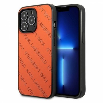 Karl Lagerfeld KLHCP13LPTLO iPhone 13 Pro | 13 6,1" hardcase pomarańczowy|orange Perforated Allover