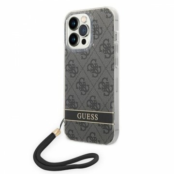 Guess GUOHCP14XH4STK iPhone 14 Pro Max 6,7" czarny|black hardcase 4G Print Strap