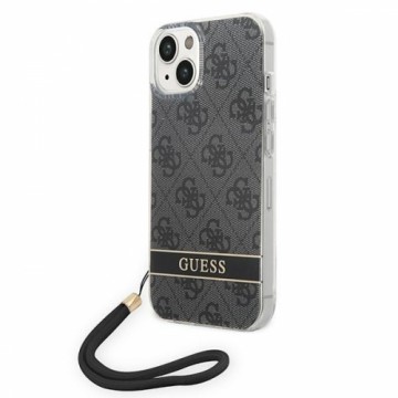 Guess GUOHCP14MH4STK iPhone 14 Plus 6,7" czarny|black hardcase 4G Print Strap