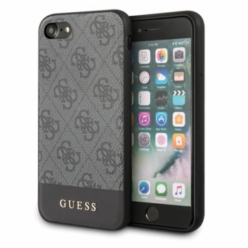 Guess GUHCI8G4GLGR iPhone 7|8|SE 2020 |SE 2022 szary|grey hardcase 4G Stripe Collection