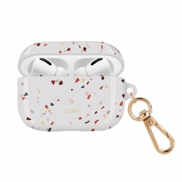 UNIQ etui Coehl Terrazzo AirPods Pro biały|natural white