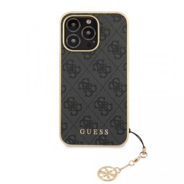 Guess 4G Charms Case for iPhone 13 Pro Max Grey
