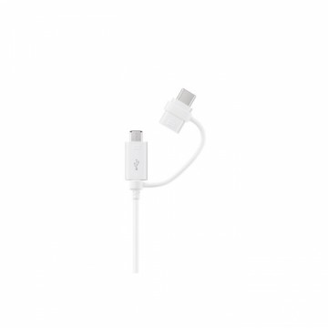 Samsung 2w1 cable USB - microUSB - USB-C 1,5 m white