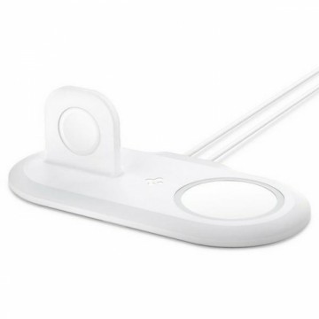 SPIGEN MAGFIT DUO APPLE MAGSAFE & APPLE WATCH CHARGER STAND WHITE