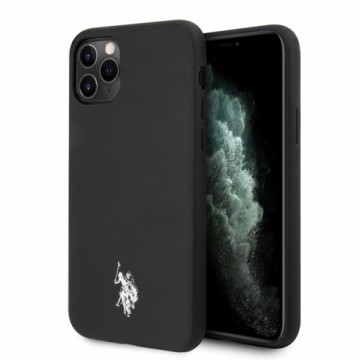 U.s. Polo U.S Polo USHCN65PUBK Wrapped Cover Aizsargapvalks Apple iPhone 11 Pro Max Melns