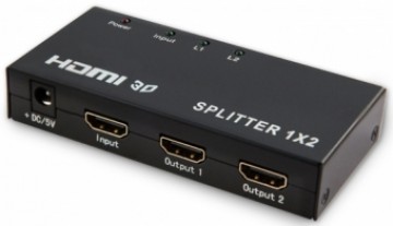 Savio CL-42 Видео Сплиттер HDMI -> 2 x HDMI F,0 | Черный