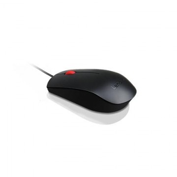 Lenovo Essential USB Wired Mouse, 1600 DPI, 1.8 m, 3 Buttons, Black Lenovo Essential USB Mouse wired Black
